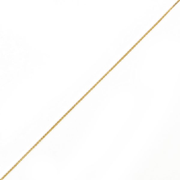 14K YELLOW GOLD DC ROLO  043 GAUGE 26" CHAIN NECKLACE (AVAILABLE IN LENGTHS 7" - 30")