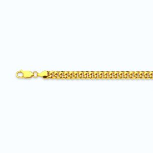 10K 3.75MM YELLOW GOLD HOLLOW MIAMI CUBAN 7.5" CHAIN BRACELET (AVAILABLE IN LENGTHS 7" - 30")