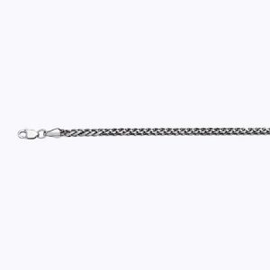 10K 2.5MM WHITE GOLD PALM 7" CHAIN BRACELET (AVAILABLE IN LENGTHS 7" - 30")