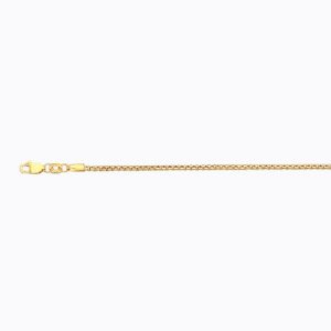 14K 1.5MM YELLOW GOLD VENETIAN BOX 8.5" CHAIN BRACELET (AVAILABLE IN LENGTHS 7" - 30")