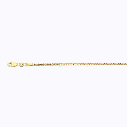 14K 1.5MM YELLOW GOLD VENETIAN BOX 26" CHAIN NECKLACE (AVAILABLE IN LENGTHS 7" - 30")
